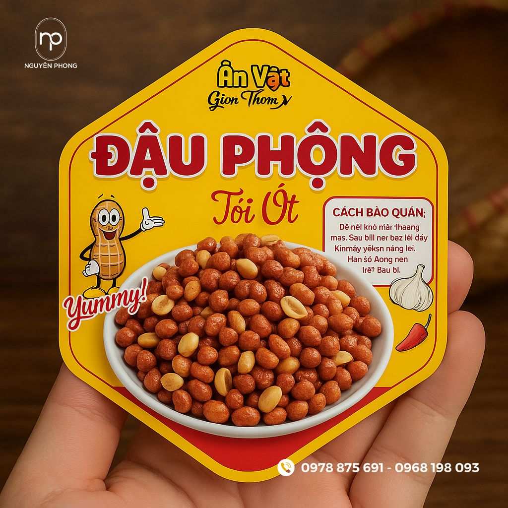 Xu hướng thiết kế tem đậu phộng